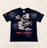 Hellstar Vintage Black Graphic T-Shirt