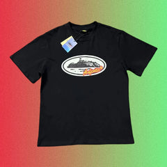 Corteiz Island Authentic Logo Graphic Black T-Shirt