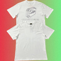 Corteiz 3D Retro Mac Computer Monitor Graphic Black T-Shirt (Front & Back Print)