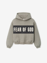 Fear Of God Essentials Kids Cropped Relaxed Panelled Hoodie