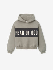 Fear Of God Essentials Kids Cropped Relaxed Panelled Hoodie