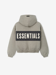 Fear Of God Essentials Kids Cropped Relaxed Panelled Hoodie