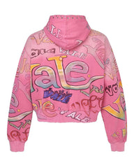 Vale Forever Bubblegum Zip Up Hoodie Pink