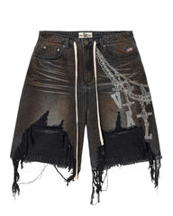 Vale Forever Chain Jorts Black