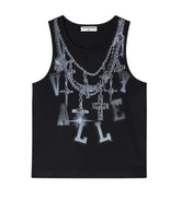 Vale Forever Chain Tank Black
