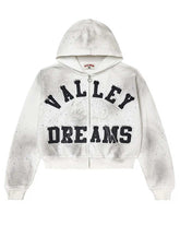 Vale Forever Classico Zip Up Hoodie White
