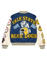 Vale Forever Friday Varsity Jacket Sky Blue