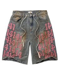 Vale Forever Lucky Charms Jorts Blue/Pink