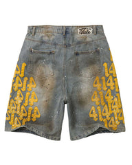 Vale Forever Lucky Charms Jorts Blue/Yellow