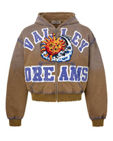 Vale Forever Sunny Zip Up Hoodie Brown