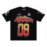 Hellstar Studios RECORDS Graphic Oversized Cotton T-Shirt