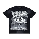 Hellstar Vintage Washed Eye Print T-shirt