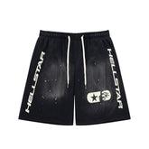 Hellstar Paint Splatter Gradient Drawstring Shorts