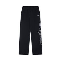 Hellstar High-Quality Vintage Washed Fleece Sweatpants (Black)