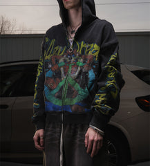 Vale Forever Taz Zip Up Hoodie Black