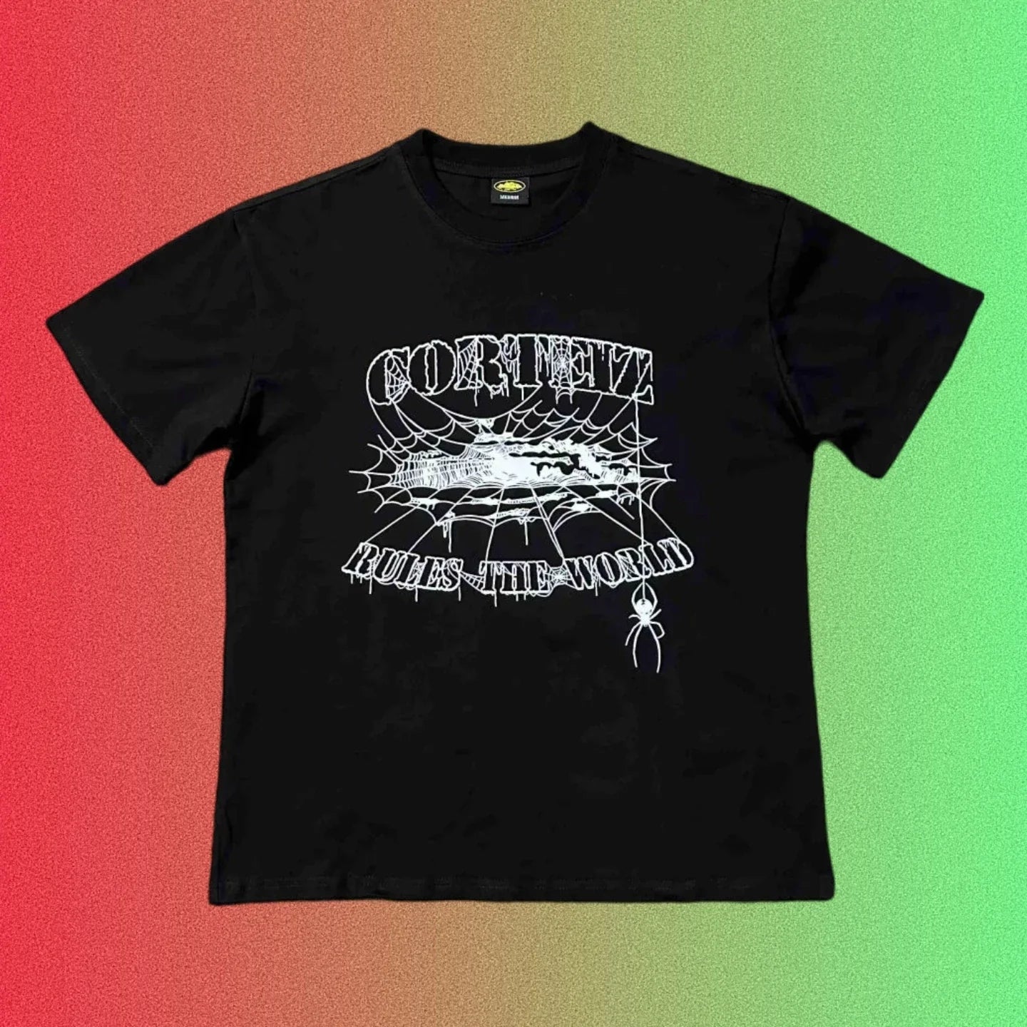 Corteiz Rules The World Graphic Black T-Shirt