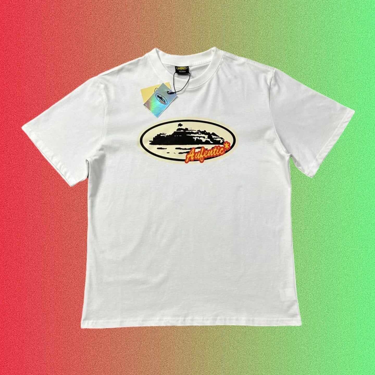 Corteiz Island Authentic Logo Graphic Black T-Shirt