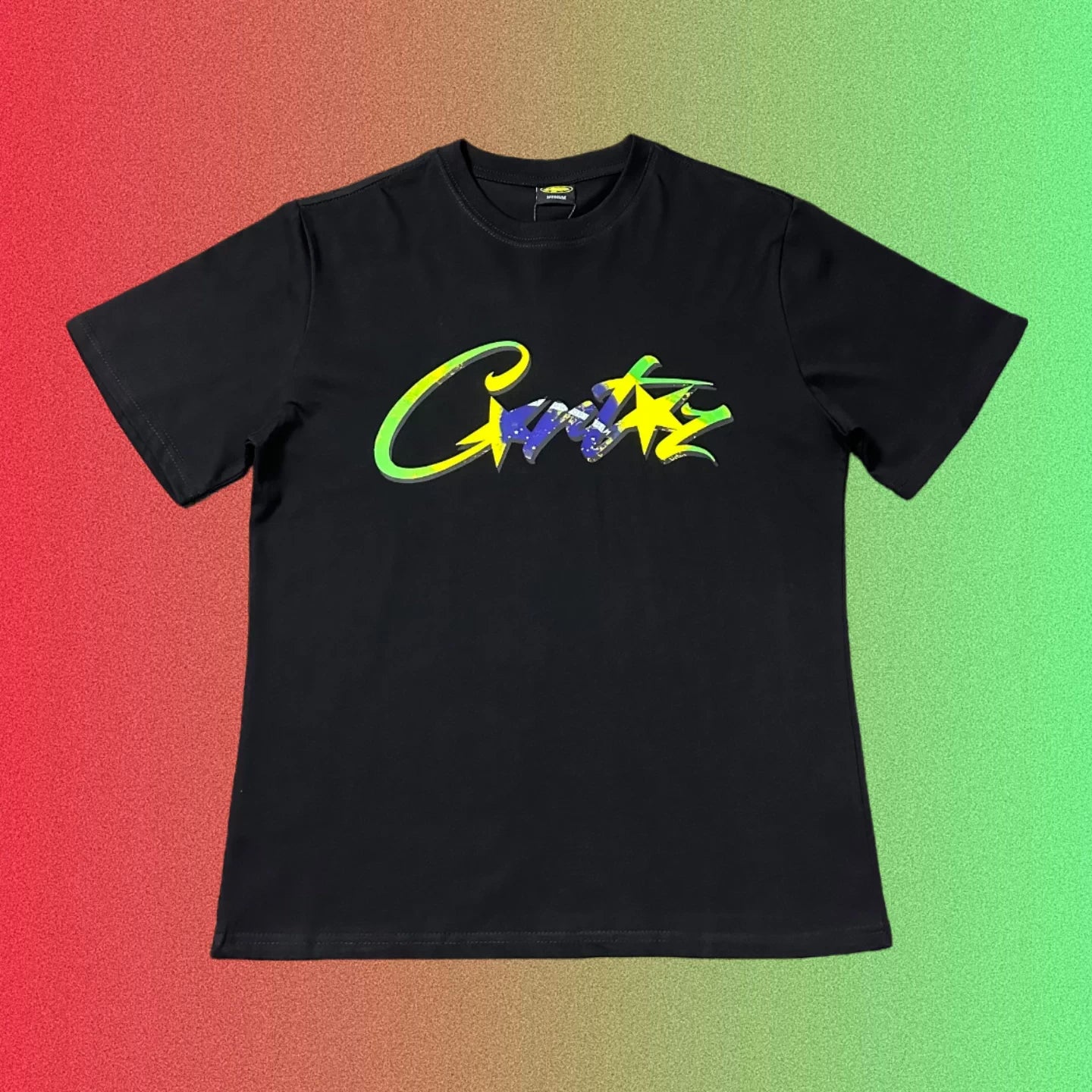 Corteiz Classic Logo Graphic Black T-Shirt