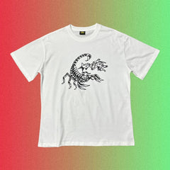 Corteiz Scorpion & Star Script Logo Graphic Black T-Shirt