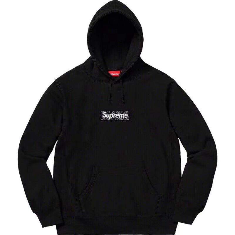 Supreme Bandana Box Logo Hooded Sweatshirt - Black