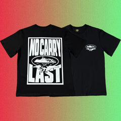 Corteiz No Carry Last Graphic Black T-Shirt (Front & Back Print)