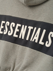 Fear Of God Essentials Kids Cropped Relaxed Panelled Hoodie