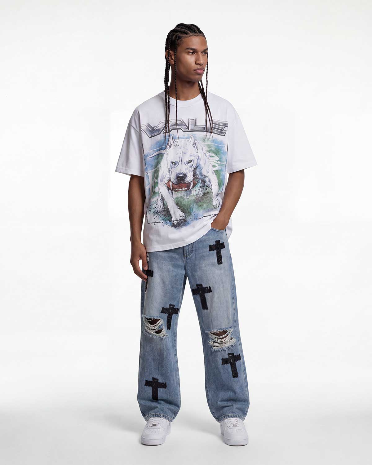 Vale Forever Cane Tee White