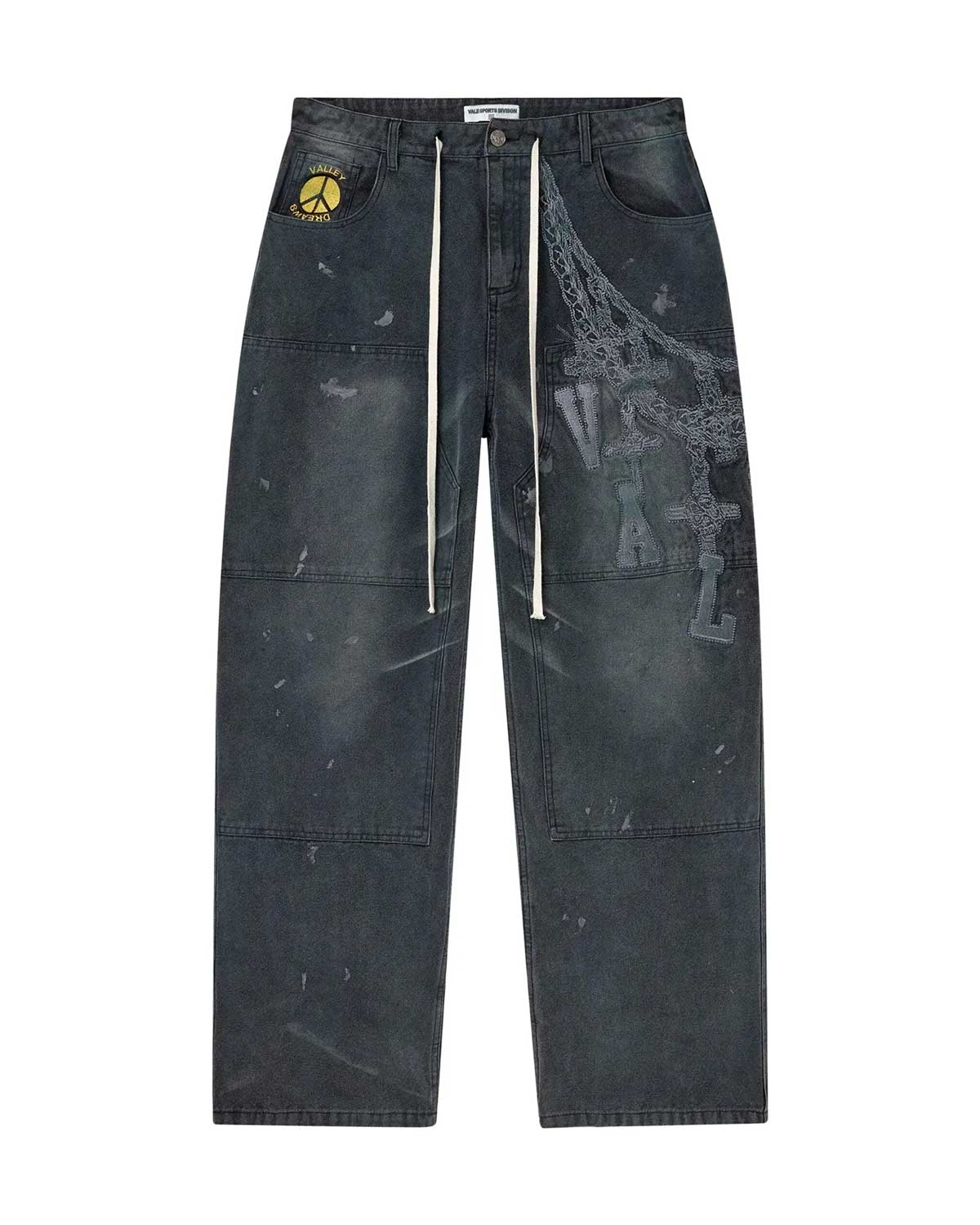 Vale Forever Chain Painter Pants Asphalt Black