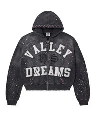Vale Forever Classico Zip Up Hoodie Black