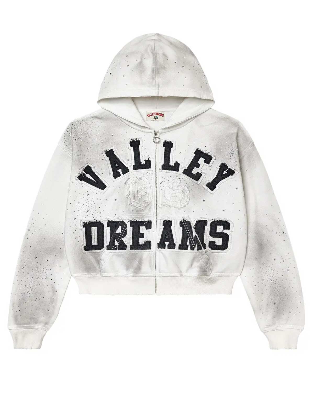 Vale Forever Classico Zip Up Hoodie White