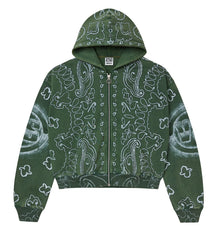 Vale Forever Flag Zip Up Hoodie Green
