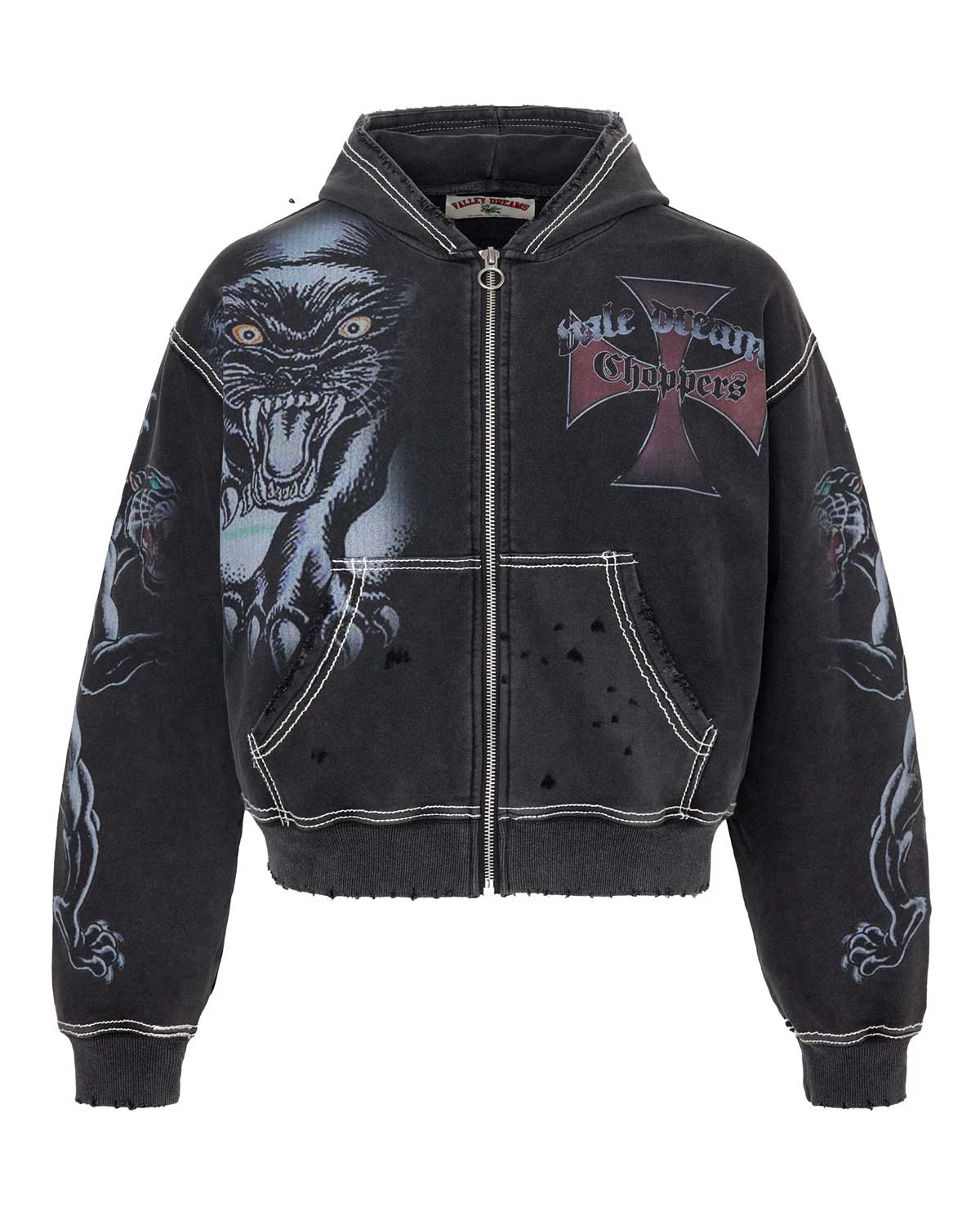 Vale Forever Hardy Boyz Zip Up Hoodie Black