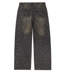 Vale Forever Iced Out Denim Pants Black