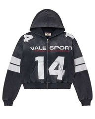 Vale Forever Jerzee Zip Up Hoodie Black