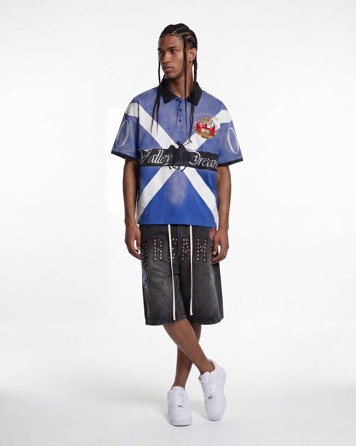 Vale Forever Legacy Short Sleeve Polo Blue