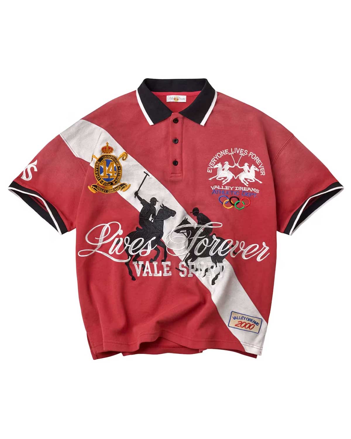 Vale Forever London Polo Tee Red