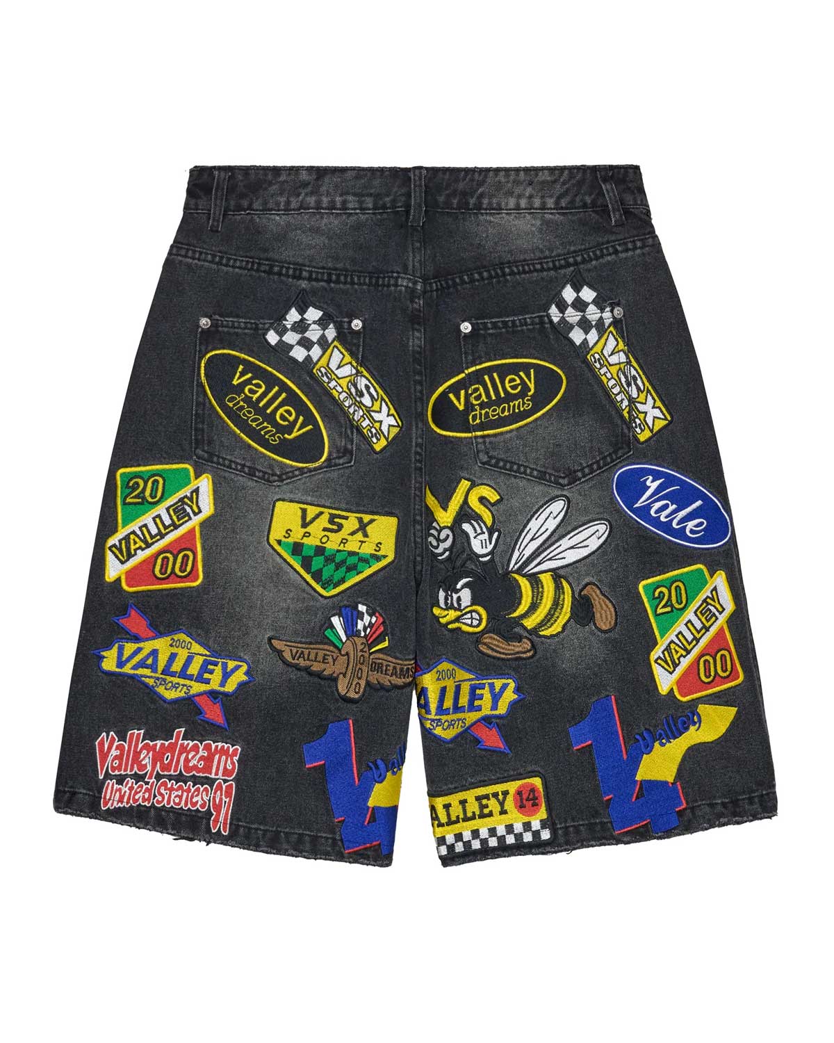 Vale Forever Passport Jorts Black