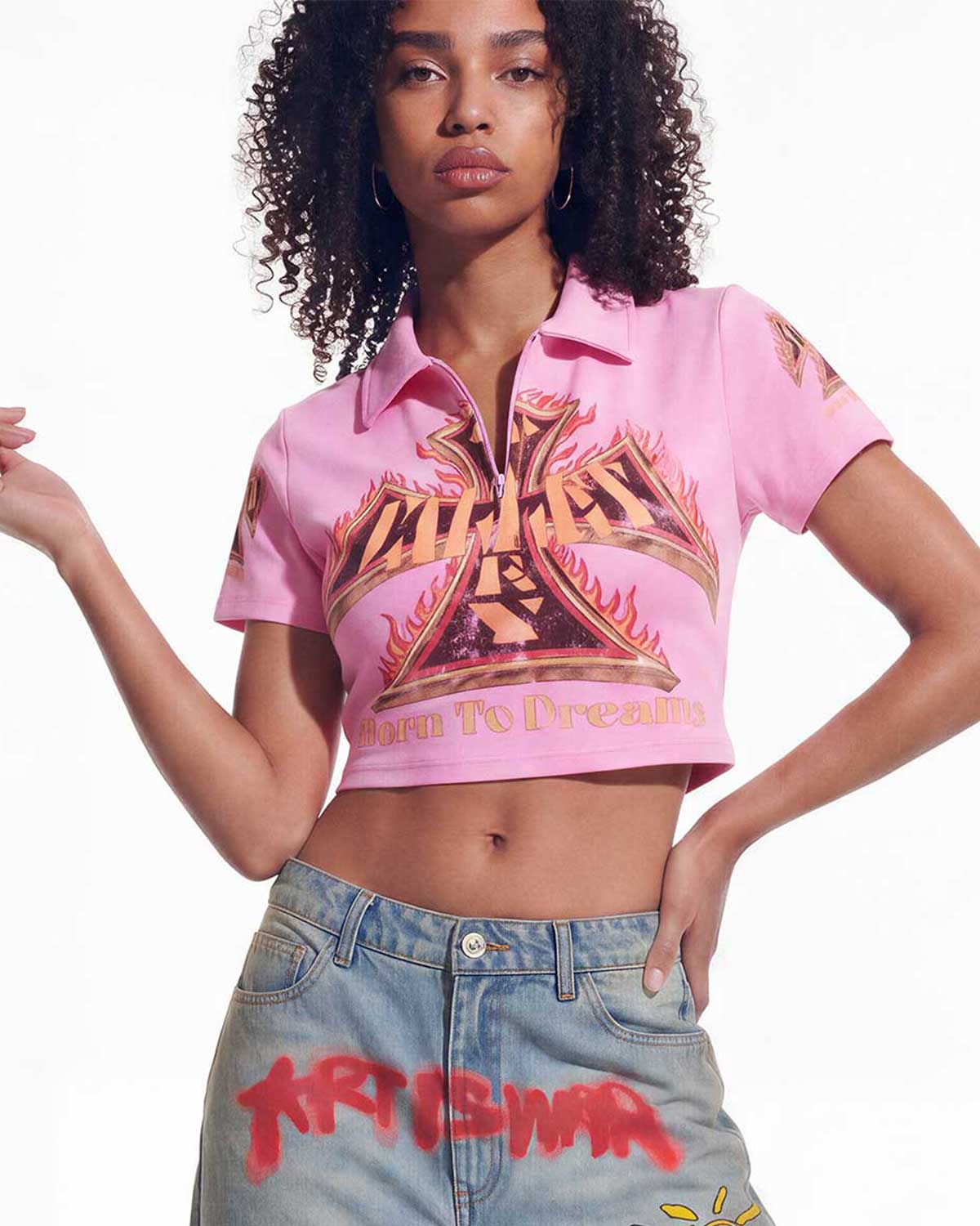 Vale Forever Rebirth Rugby Women's Tee Pink *In-Store Exclusive*