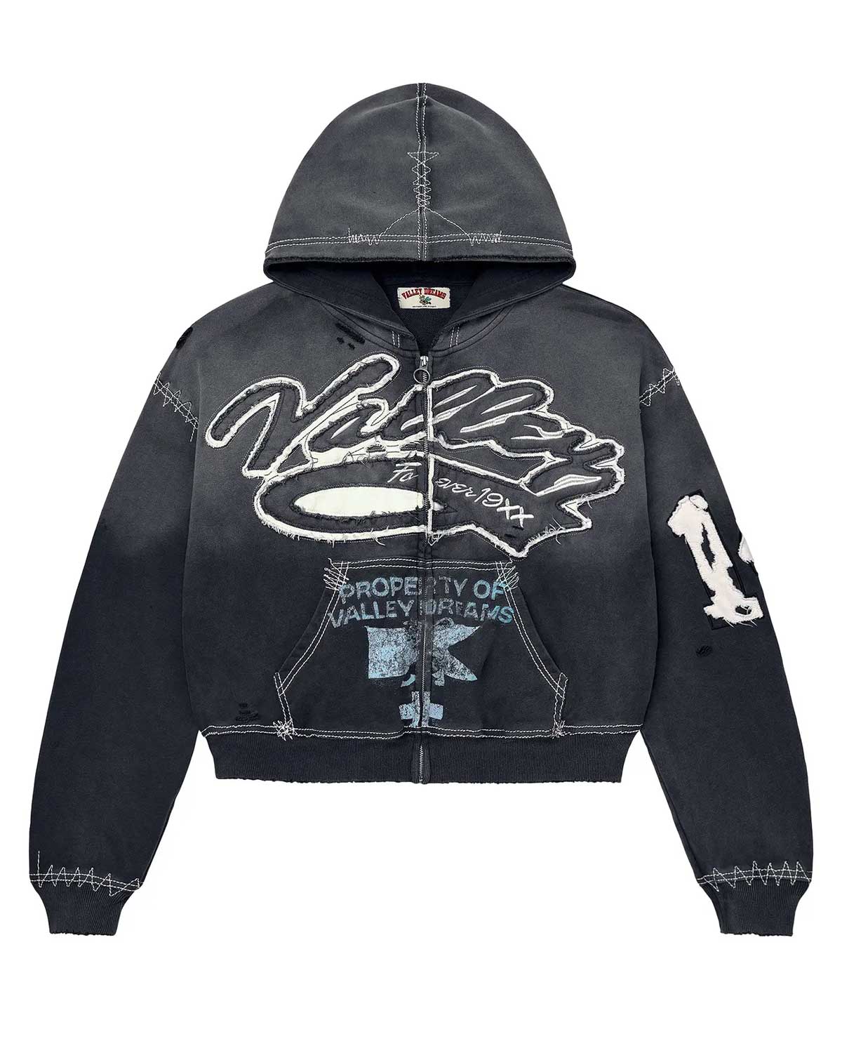 Vale Forever Religion Zip-Up Hoodie Black