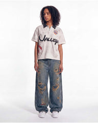 Vale Forever Iced Out Denim Pants Blue