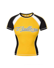 Vale Forever Women's Valley Sport Femme Tee Yellow
