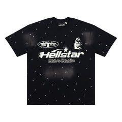 Hellstar Studios Large Logo Graphic Oversized T-Shirt - Black